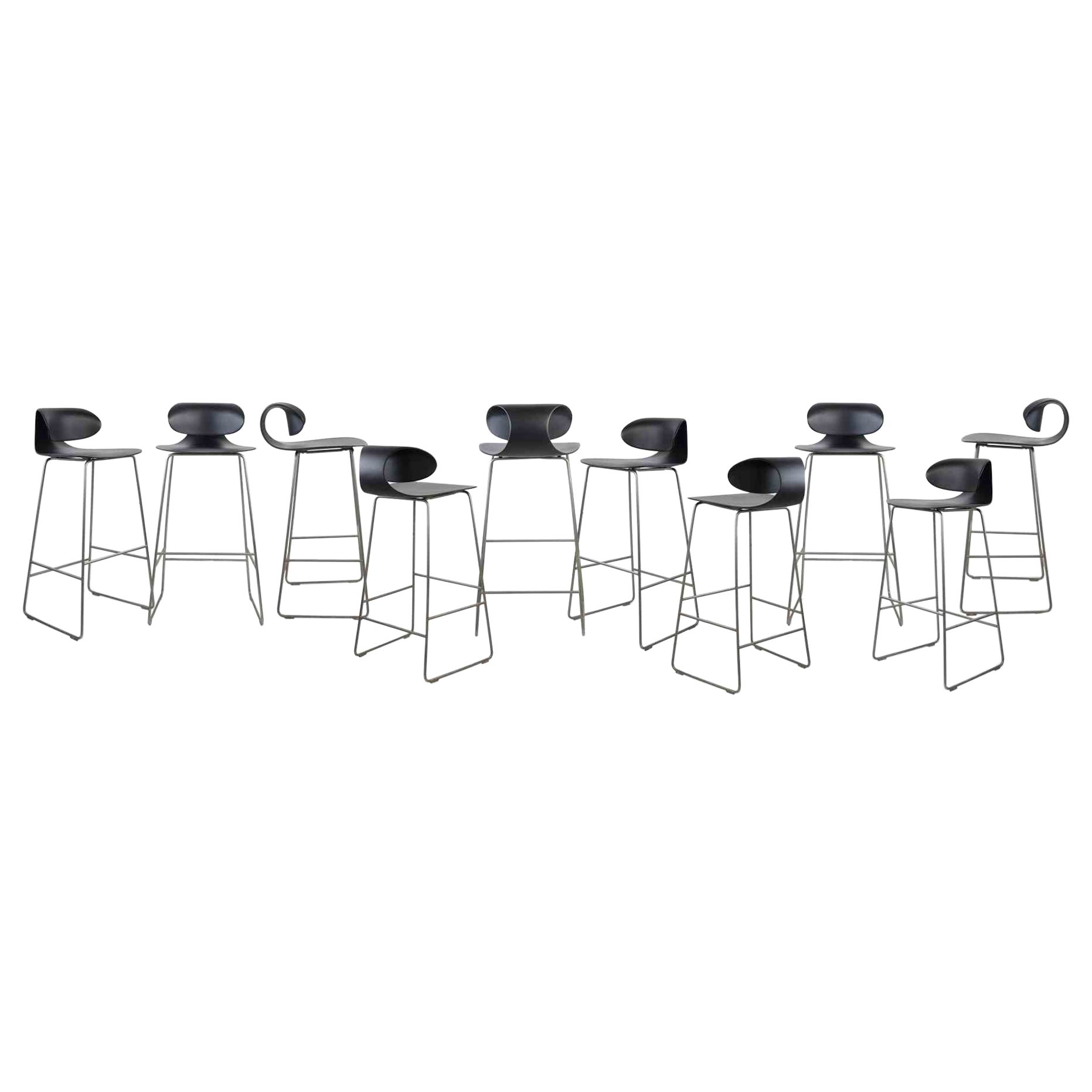 Set of 10 Maxima Benches by William Sawaya & Paolo Moroni, Italy 1990s