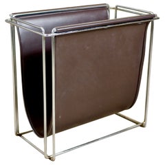 Vintage magazine rack by Gérard Rignault for Group SA, France, 1970s
