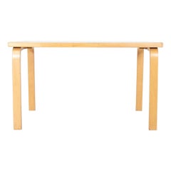 1950s Alvar Aalto and Aino Aalto for Artek L-Leg Table, Model 81B 48x30x29