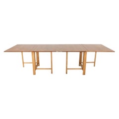 Tavolo da pranzo Maria Flap Gateleg del 1950 di Bruno Mathsson in Svezia in teak