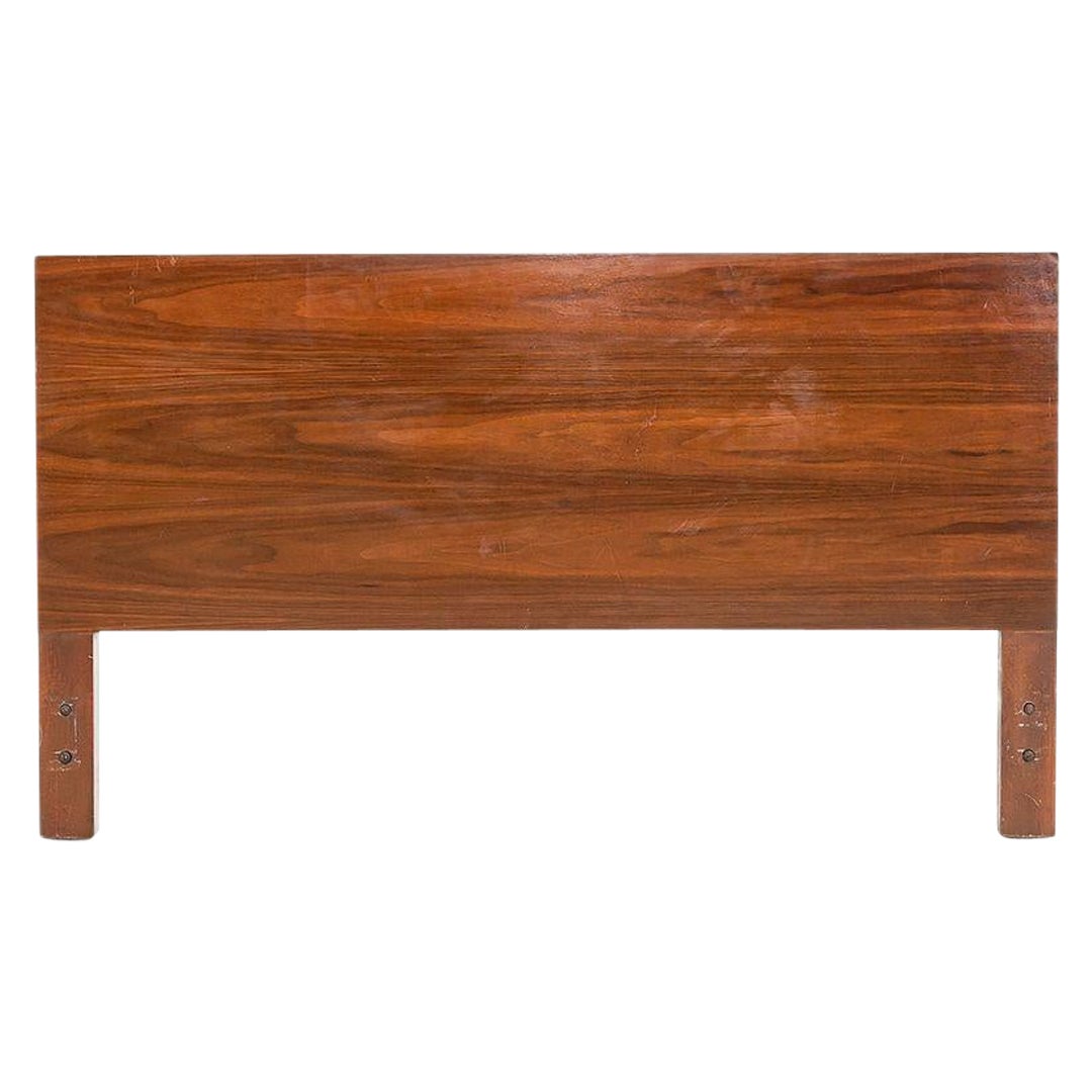 1950s George Nelson for Herman Miller Thin Edge Full Size Headboard in Walnut