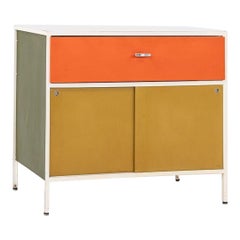 1950s George Nelson No. 4000 Series Steel Frame Cabinet, Model 4033