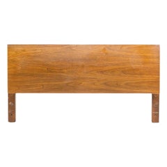 1950s George Nelson Thin-Edge Queen Headboard in Walnut, Model 4909