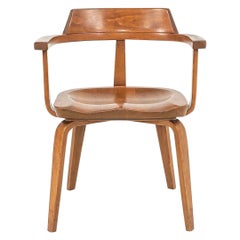 1951 Bauhaus W199 Dining Arm Chair designed by Walter Gropius and Ben Thompson