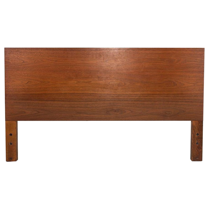 1958 George Nelson for Herman Miller Full-Sized Walnut Headboard with Label