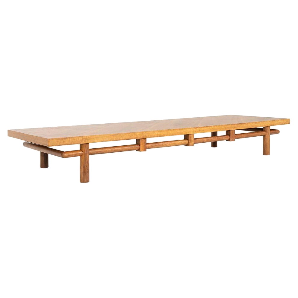 1954 Massive Walnut Coffee Table by T.H. Robsjohn-Gibbings for John Widdicomb