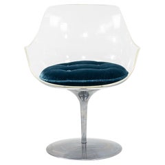 Sedia da pranzo e poltrona in Champagne di Estelle & Estelle Laverne del 1960 per Formes Nouvelles