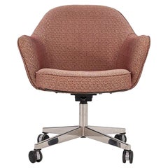 1960er Jahre Eero Saarinen für Knoll Chef-Drehstuhl auf Rollen aus Stoff