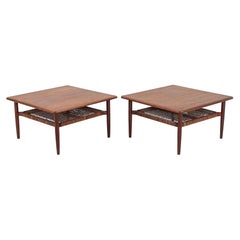 Beistelltische aus Teakholz von Kurt Ostervig für Jason Mobler, Modell 214, 1960er Jahre, Paar