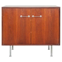 1960s Jens Risom Designs 2-Door Cabinet / Credenza in Walnut, Small