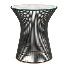1960s Warren Platner for Knoll Side Table in Bronzed Steel and Glass