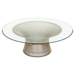 1970er Warren Platner für Knoll Stahl-Couchtisch, Modell 3714T