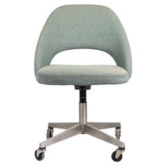 1980s Eero Saarinen for Knoll Armless Executive Desk Chair with Swivel Base