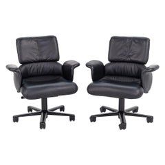 1998 Geoff Hollington for Herman Miller Executive Desk Chair w/ Low Back Leather