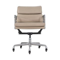 2006 Herman Miller Eames Soft Pad Management Desk Chair in Beige Leather