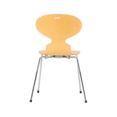 2005 Set of Four Arne Jacobsen for Fritz Hansen Ant 3101 Chairs in Natural Maple
