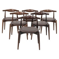 2007 Set of Six Hans Wegner for Carl Hansen & Son CH20 Elbow Dining Chairs