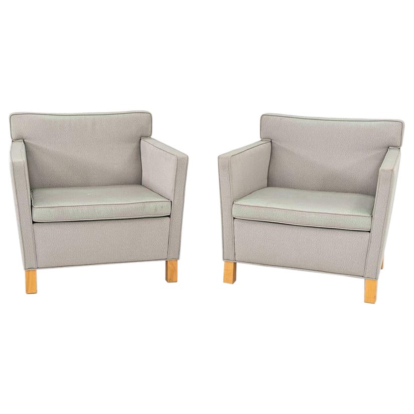 2008 Mies van der Rohe for Knoll Krefeld Gray Fabric Lounge Chair 5x Available