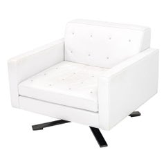 2010 Poltrona Frau Kennedee Dreh-Loungesessel von Jean-Marie Massaud aus Leder