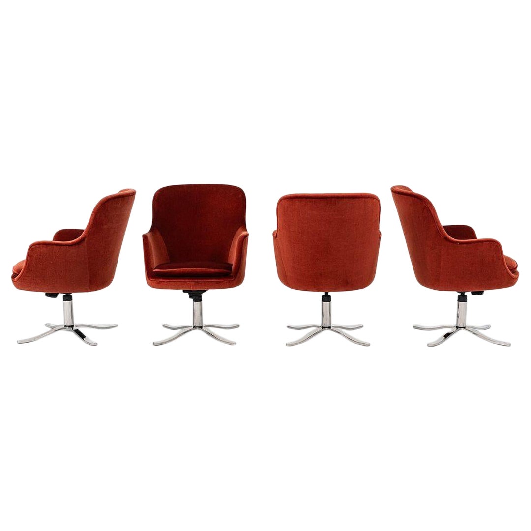 2009 Nicos Zographos High Back Bucket Executive Desk Chairs w/ Alpha Base