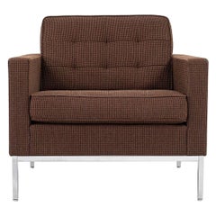 2010 Chaise longue Florence Knoll en tissu Brown Cato