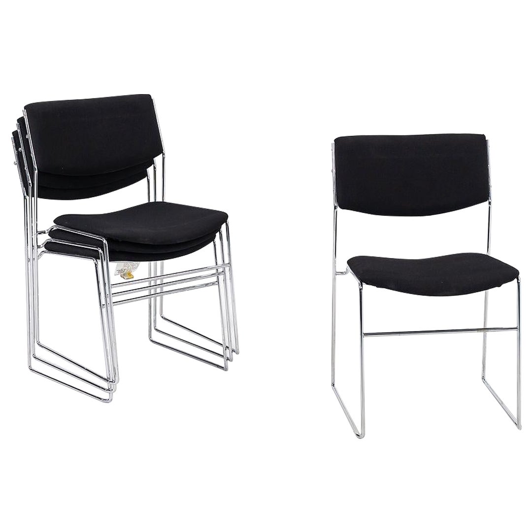 Sillas de comedor apilables Elle 2010 de Giovanni Zorzon para ICF y Bononia Italia