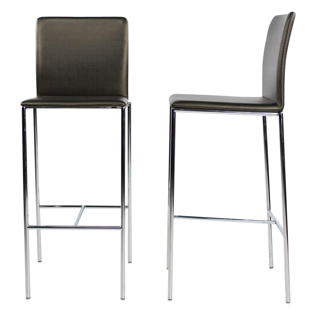 2010s MilanoLight Bar Stools by Wolfgang C.R. Mezger for Davis Furniture