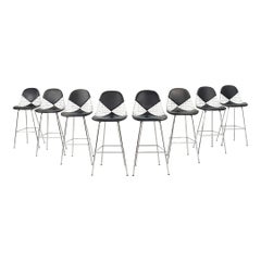 2010s Ray and Charles Eames for Herman Miller Wire Bar Stool w/ Bikini Pad