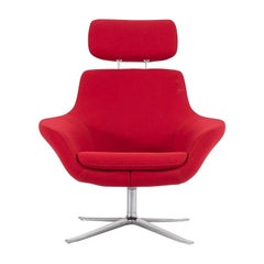 2013 Bob Swivel Lounge Chair in Red by Pearson Lloyd for Coalesse 2x Available