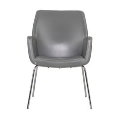 2014 Bindu Dining / Guest Chairs by Brian Kane for Coalesse in Grey Leather