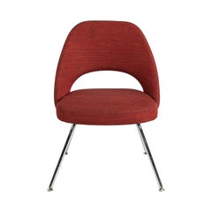 2014 Eero Saarinen for Knoll Executive Side Chair Model 72C in Red Fabric