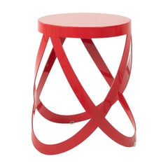 2013 Sgabello Nendo Low Ribbon in metallo laccato rosso per Cappellini