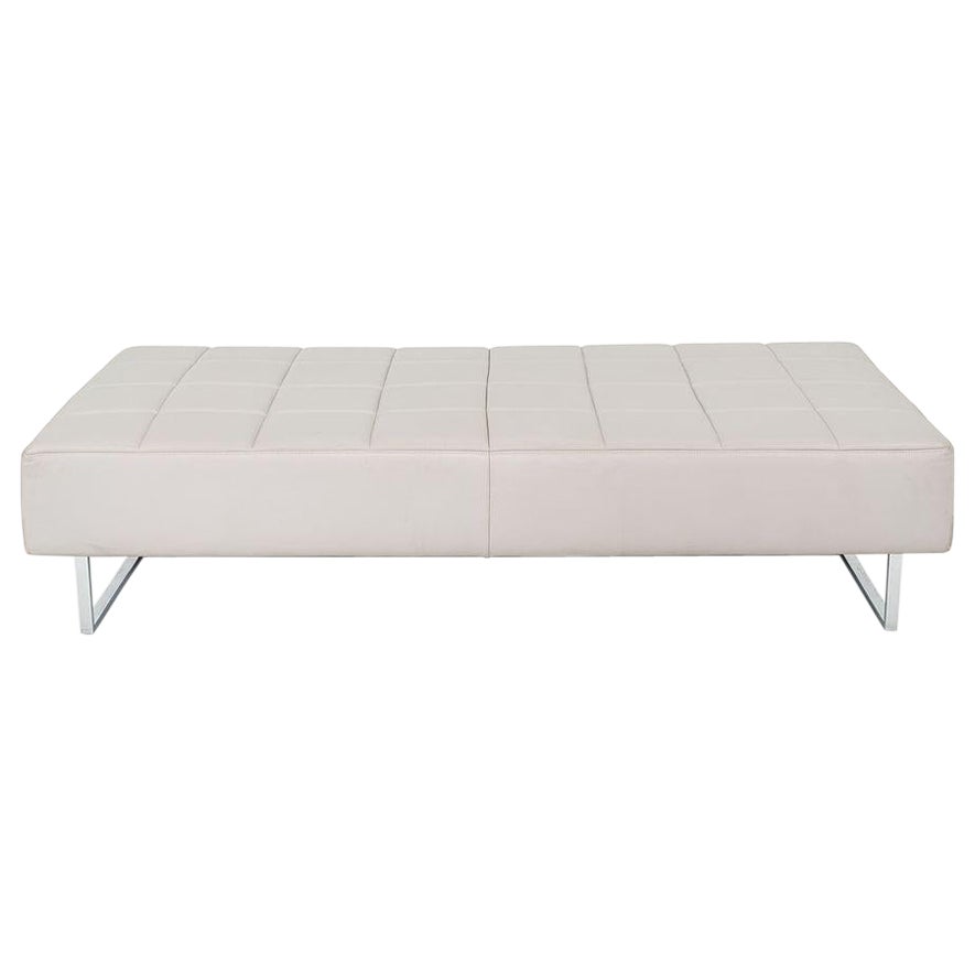 2013 Poltrona Frau Quadra Bench by Studio Cerri & Associati in Grey Leather