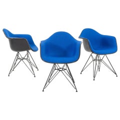 2016 Herman Miller Eames DAR Fiberglass Dining Arm Chair in Blue 3x Available