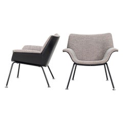 Silla Swoop Lounge 2016 de Brain Kane para Herman Miller en tela Salt & Pepper