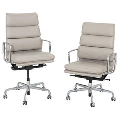 2019 Herman Miller Eames Soft Pad Silla de oficina ejecutiva de cuero con neumático