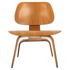 C. 1953 Herman Miller Eames LCW Lounge Chair in Calico Ash