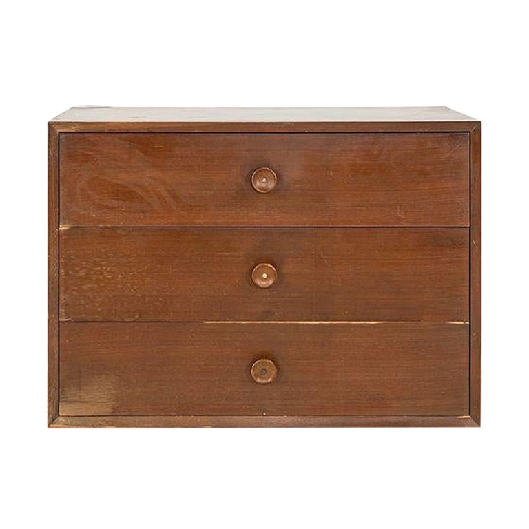 C. 1954 George Nelson for Herman Miller Three Drawer Cabinet 34x24x18 in
