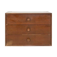 C. 1954 George Nelson para Herman Miller Armario de tres cajones 34x24x18 pulg.