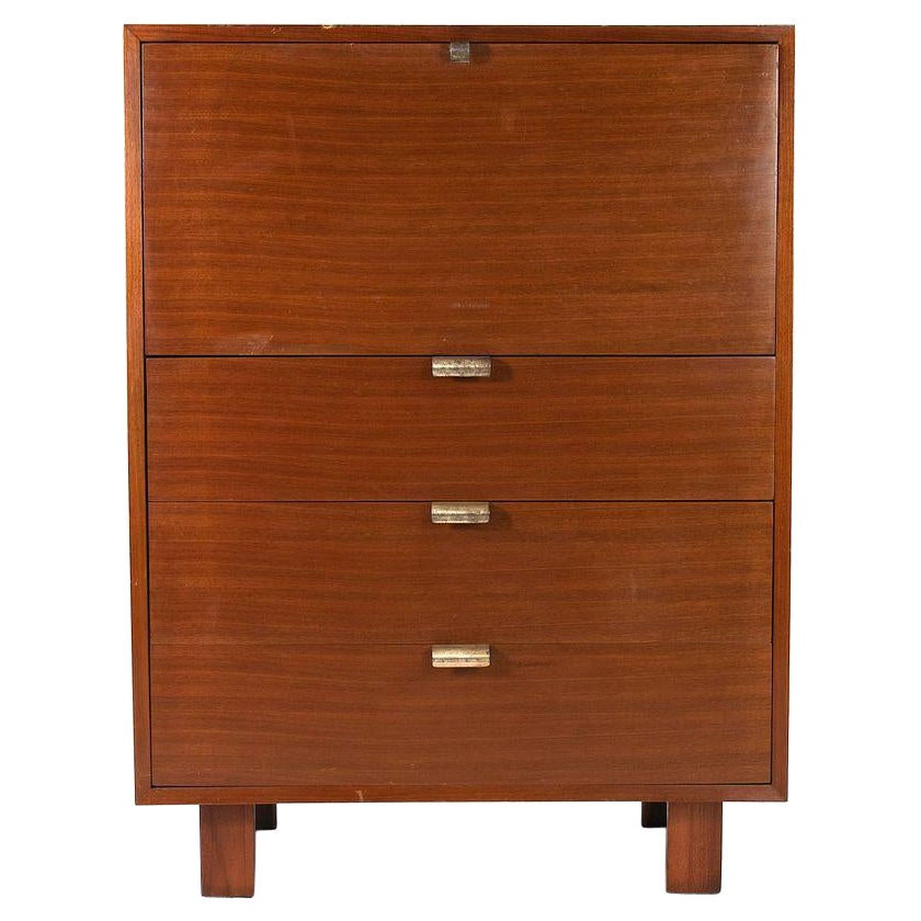 Bureau à façade tombante de la série Basic Cabinet de George Nelson pour Herman Miller, vers 1955