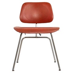 C. 1952 Rare Herman Miller Evans Eames DCM Chair w/ Original Upholstery & Label