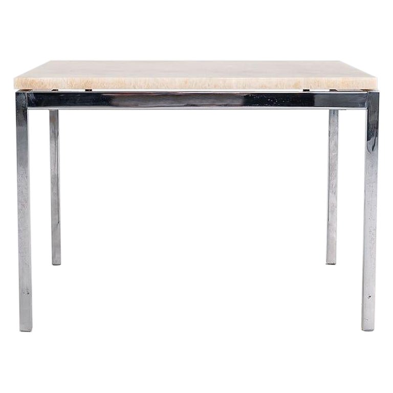 C. 2016 Florence Knoll Coffee Table with Custom Granite Top 24x24 Model 2510T For Sale