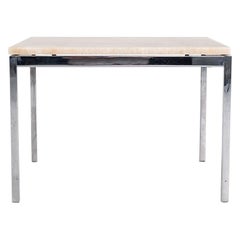 C. 2016 Florence Knoll Table basse avec plateau en granit sur mesure 24x24 Modèle 2510T