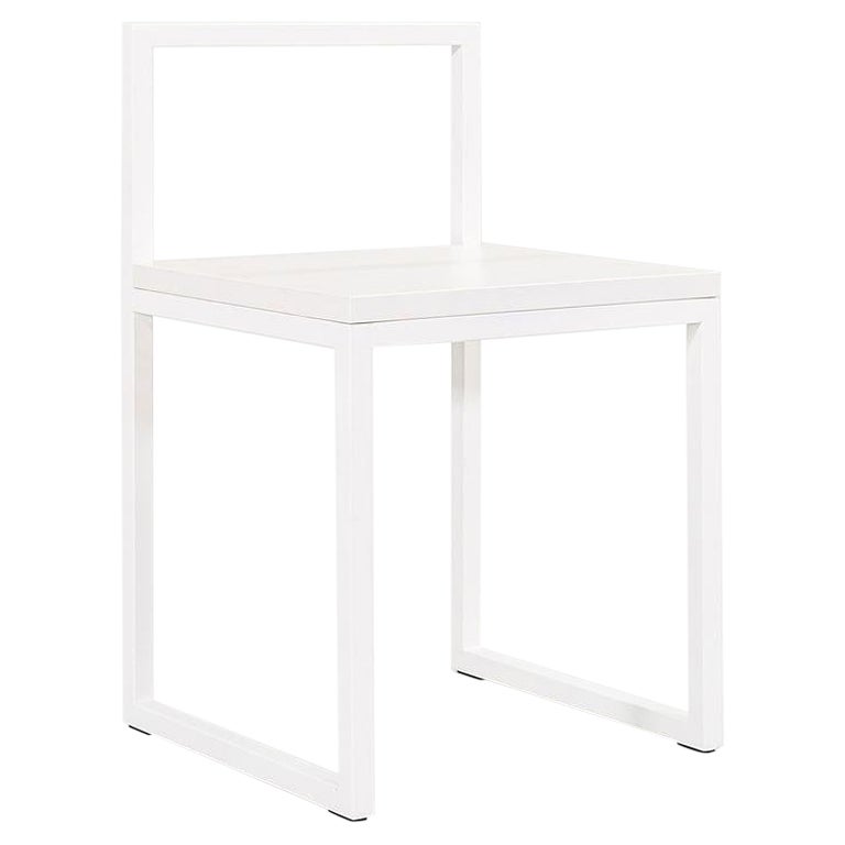 2022 AG Fronzoni for Cappellini '64 Chairs in Matte White Lacquer, 3x Available