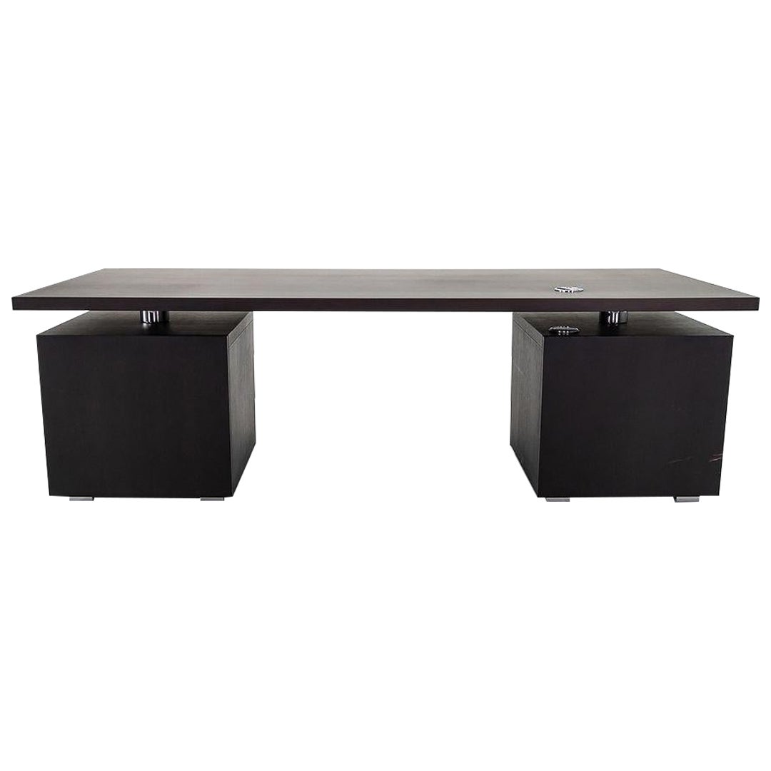 2022 Giulio Cappellini pour Cappellini Senior Desk w/ Leaf Left + Drawer in Oak