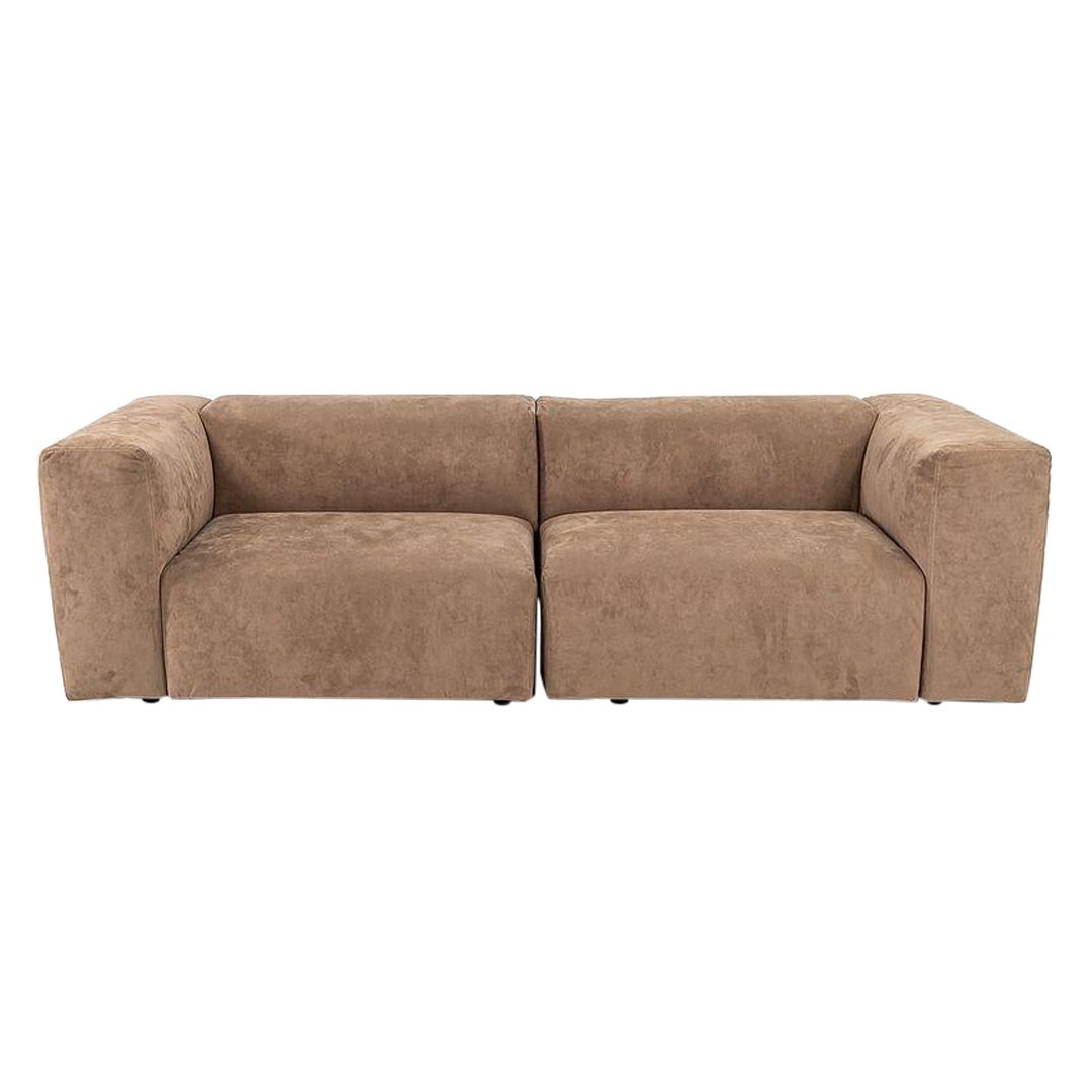 2022 Jasper Morrison Sistema de Sofá Loveseat Oblong de 94 pulgadas en Alcántara Ultrasede