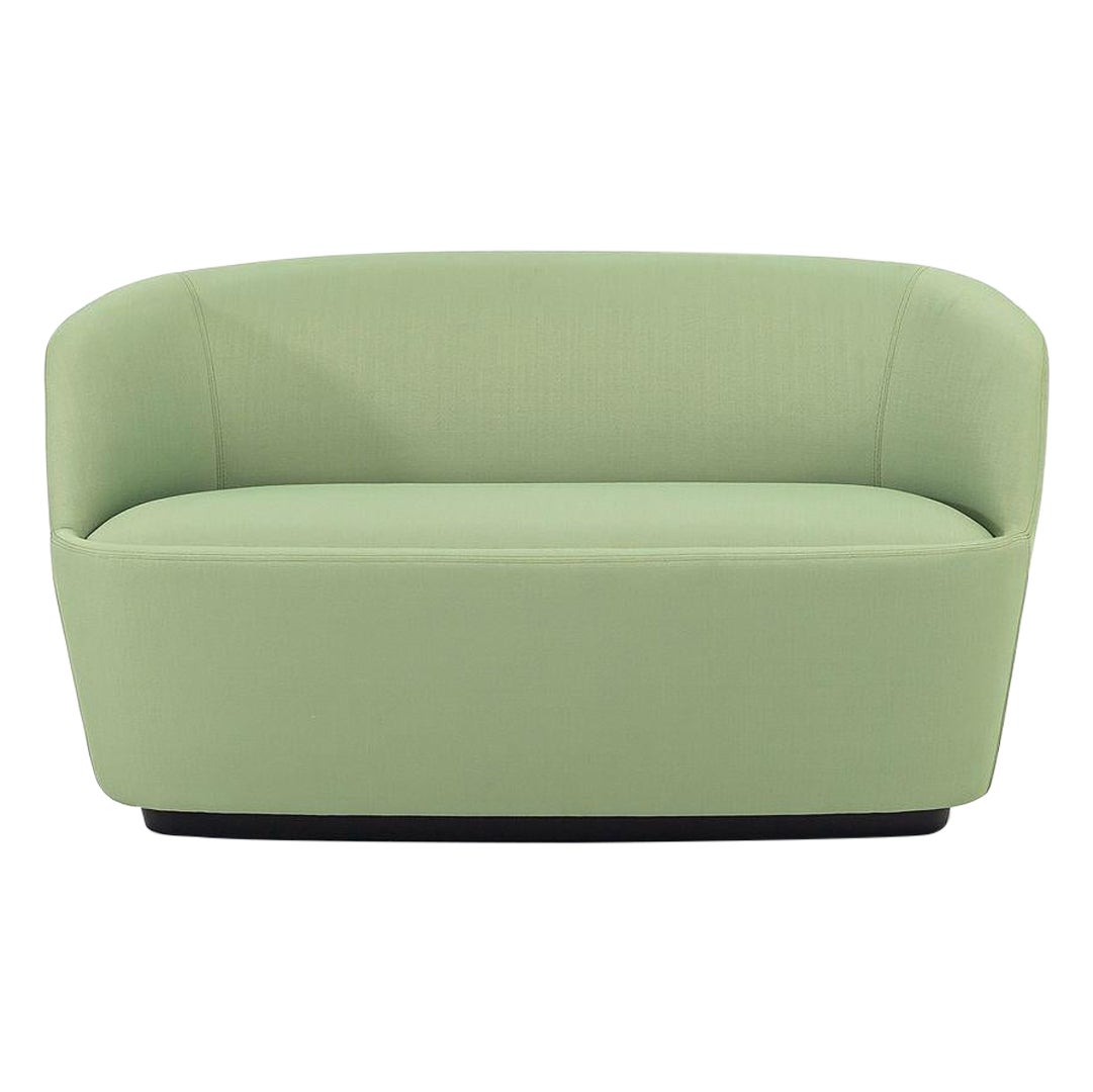 2022 Jasper Morrison para Cappellini Sofá pequeño Orla de dos plazas en verde Sahco