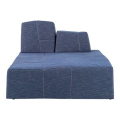 2022 Maarten Baas pour Moooi SLT Chaise Lounge Right Side S2 en Indigo Denim