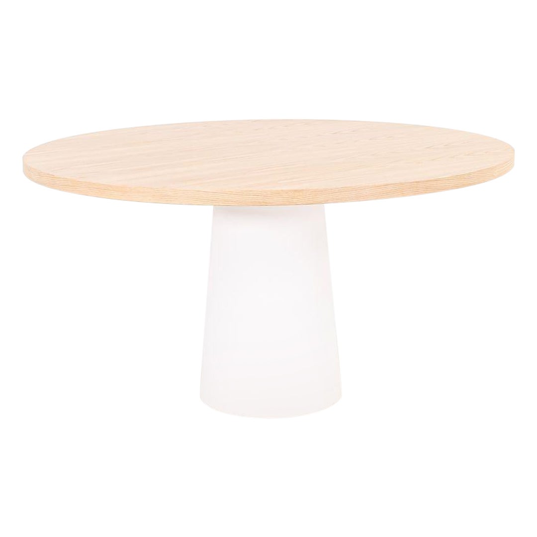 2022 Marcel Wanders for Moooi Container Top Dining Table 55 in w/ Washed Oak Top