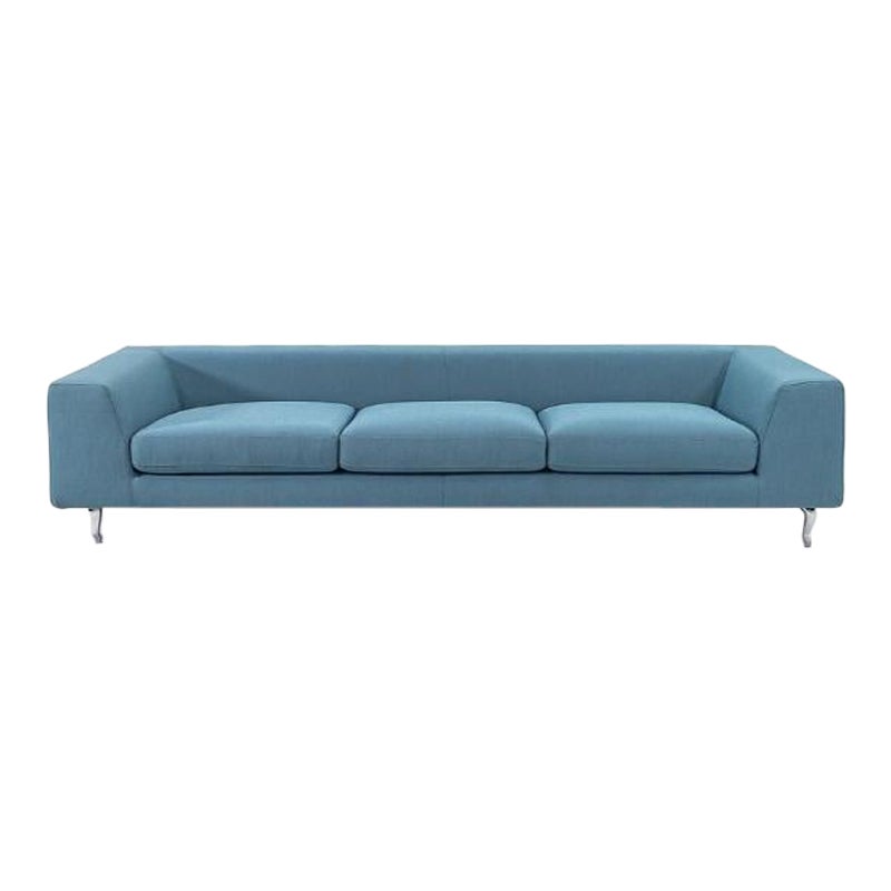 2022 Marcel Wanders Divano a 3 posti Zliq 270 Element Island Twill Melange, Lagoon Toe in vendita